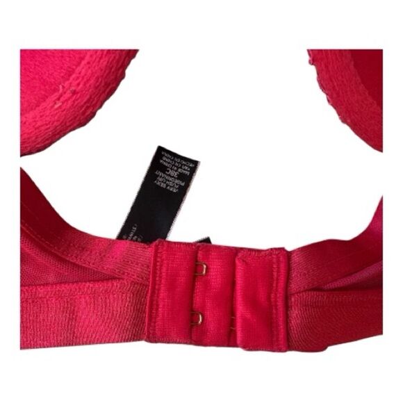 Victoria’s Secret Very Sexy Push Up Bra Red Lace Sheer 38C - Picture 3 of 5